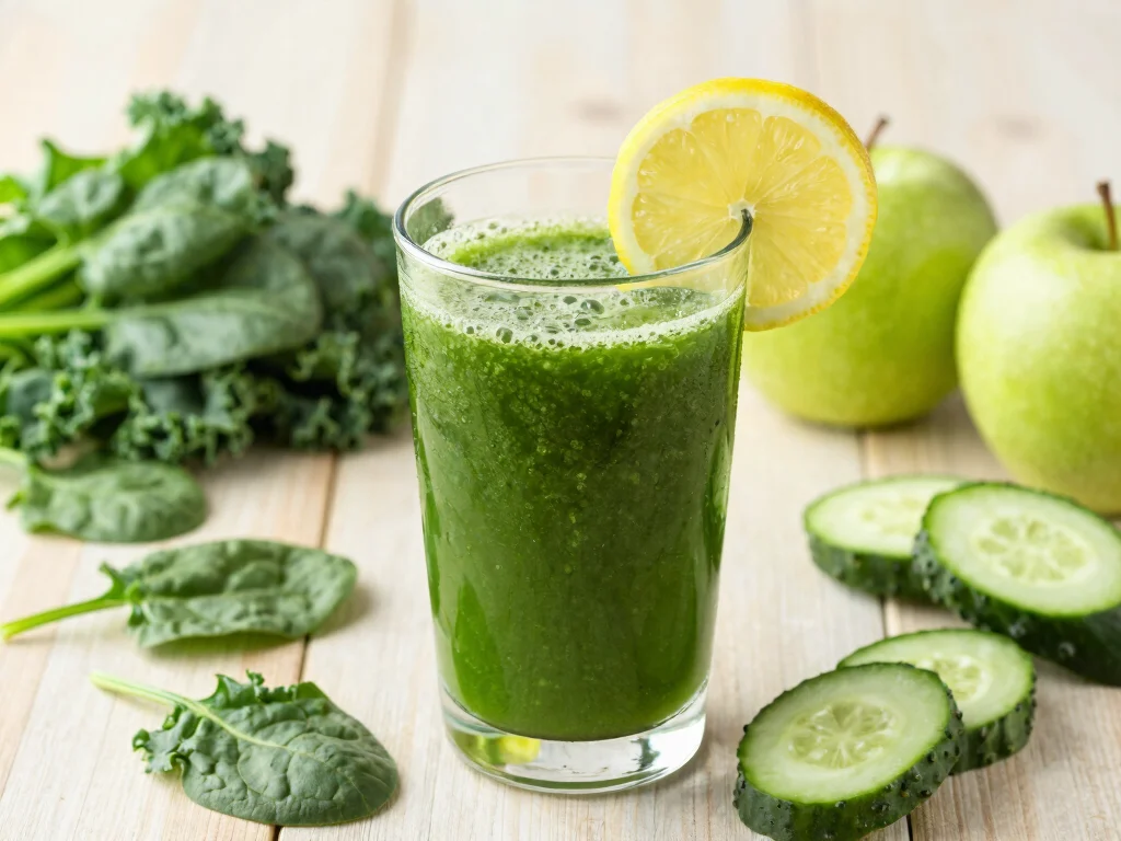 18 Hormone Balance Juice Recipes (Naturally Support Health) - 1. Green Goddess Juice 1