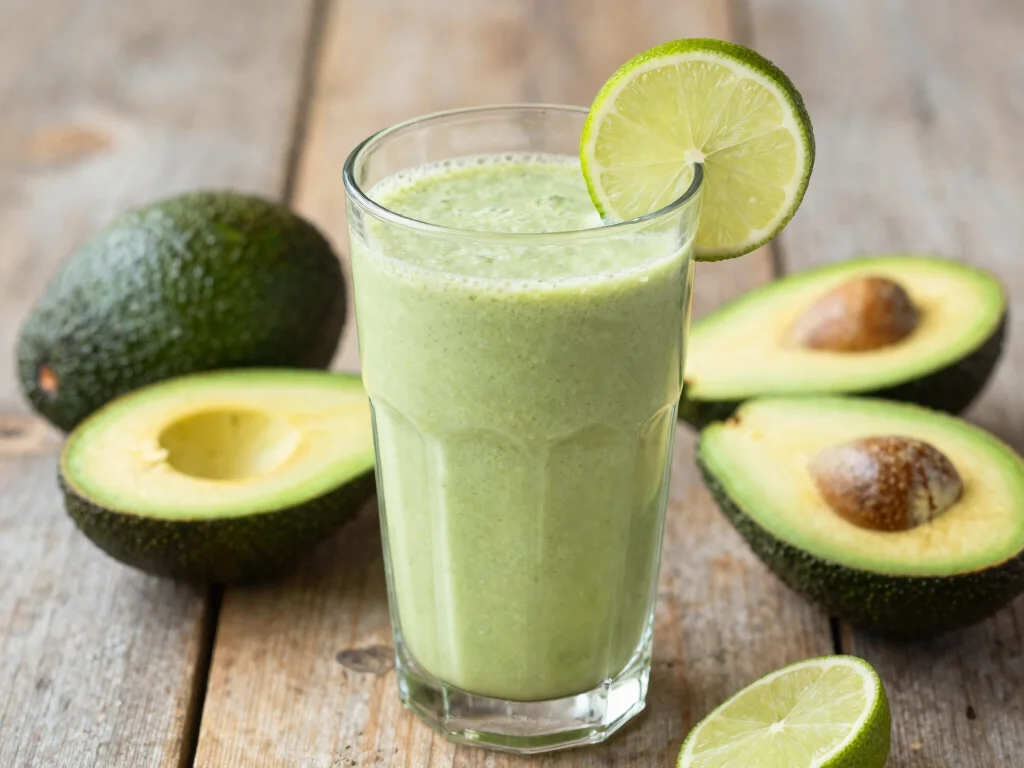 18 Hormone Balance Juice Recipes (Naturally Support Health) - 13. Avocado Lime Juice 1