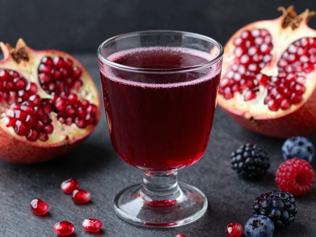18 Hormone Balance Juice Recipes (Naturally Support Health) - 17. Pomegranate Berry Juice 1
