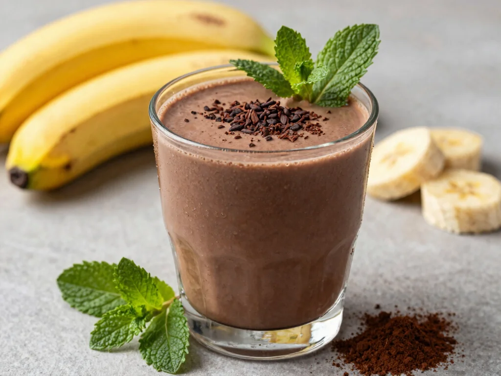 18 Hormone Balance Juice Recipes (Naturally Support Health) - 18. Chocolate Mint Juice 1