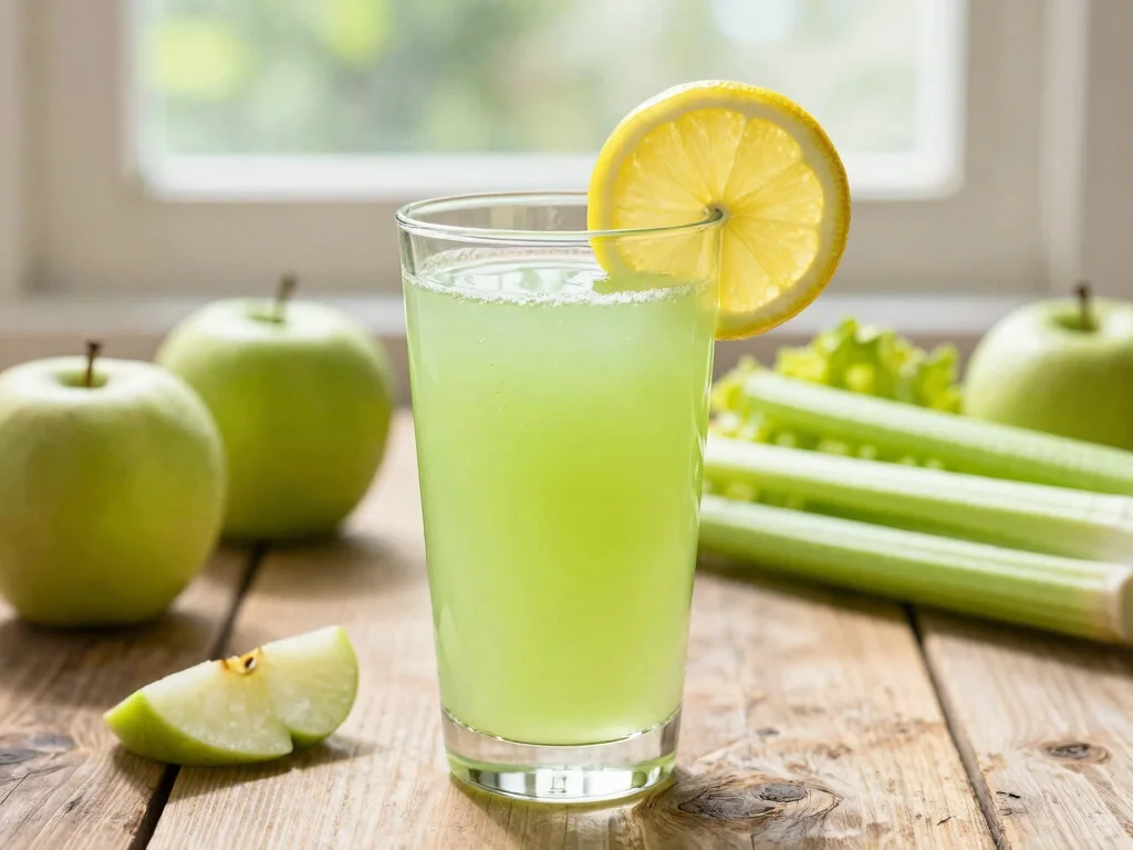 18 Juice Master Recipes by Jason Vale (Best Picks) - 8. Classic Apple and Celery Juice 1