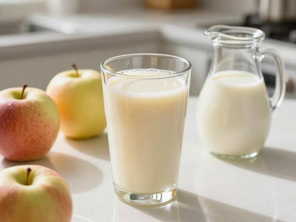 18 Juice Recipes with Apples (Crunchy & Fresh) - 18. Apple Almond Milk Juice 1