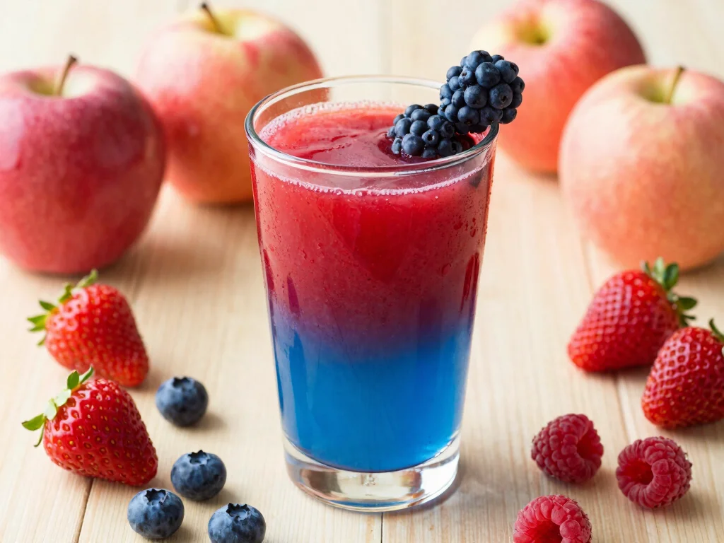 18 Juice Recipes with Apples (Crunchy & Fresh) - 8. Apple Berry Blast 1