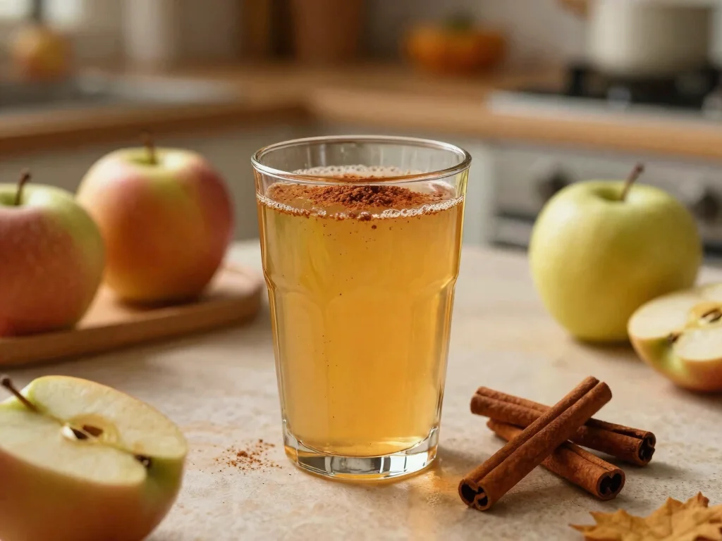 18 Juice Recipes with Apples (Crunchy & Fresh) - 9. Cinnamon Apple Juice 1