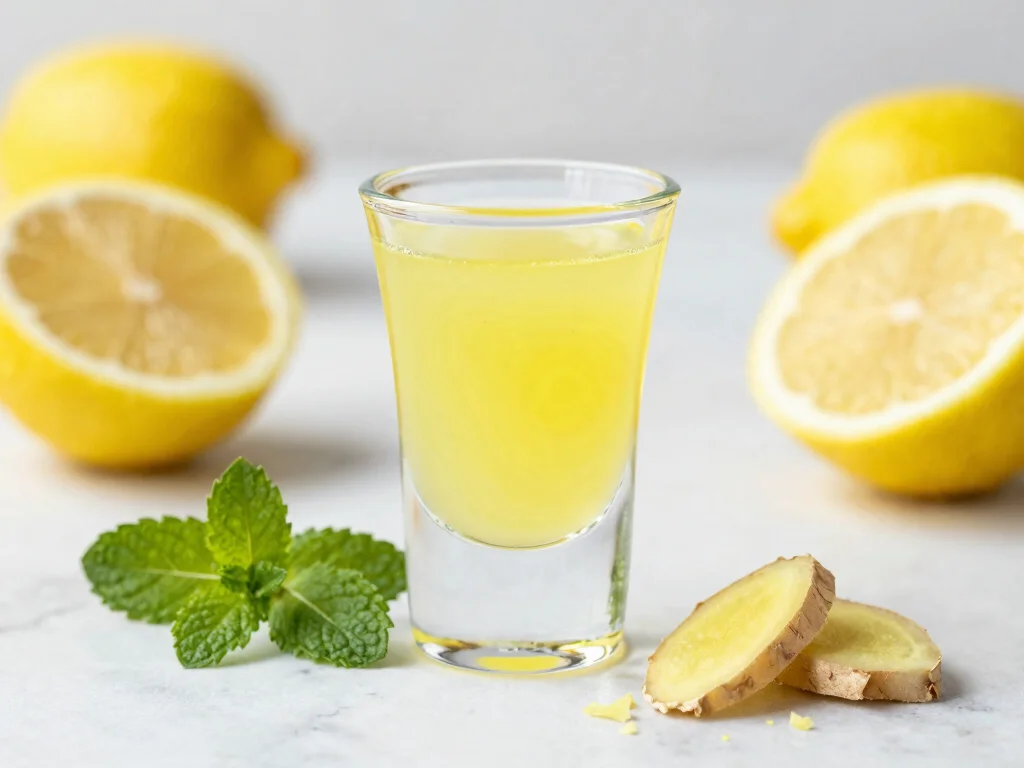 18 Juice Shots Recipes for Gut Health Support - 1. Zesty Lemon Ginger Shot 1
