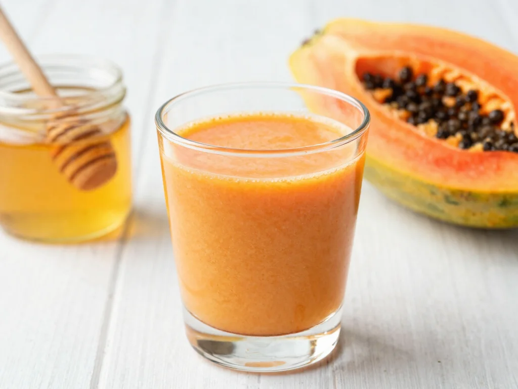 18 Juice Shots Recipes for Gut Health Support - 10. Papaya Probiotic Shot 1
