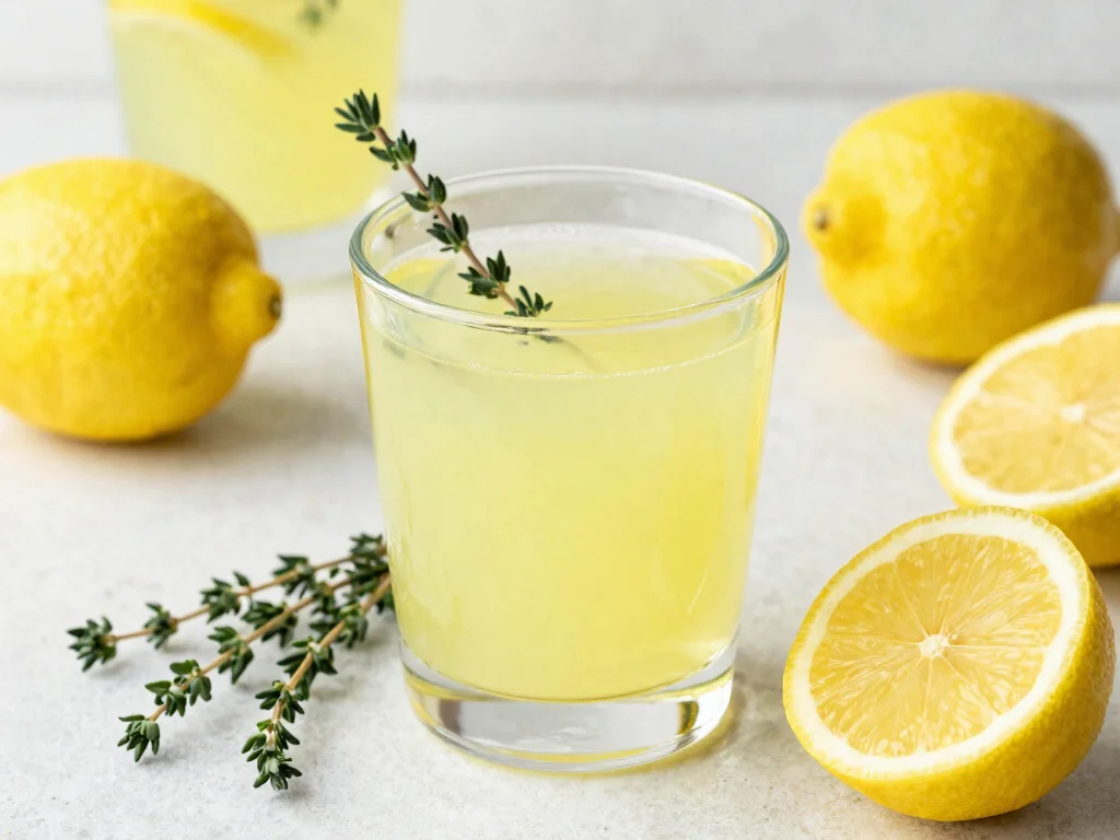 18 Juice Shots Recipes for Gut Health Support - 15. Lemon & Thyme Detox Shot 1