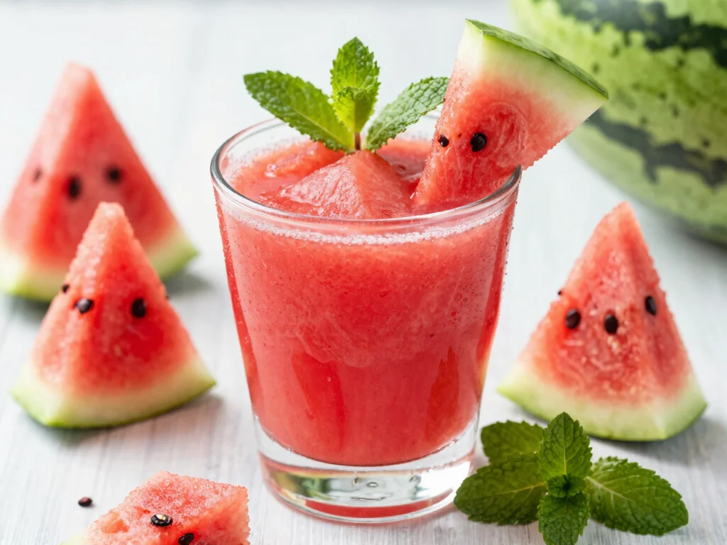 18 Juice Shots Recipes for Gut Health Support - 16. Watermelon & Mint Shot 1