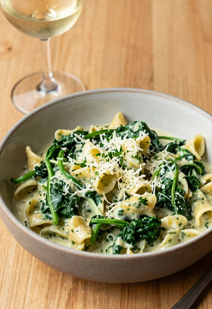 18 One-Pot Vegetarian Meals with Minimal Cleanup - 17. One-Pot Spinach and Artichoke Pasta 1