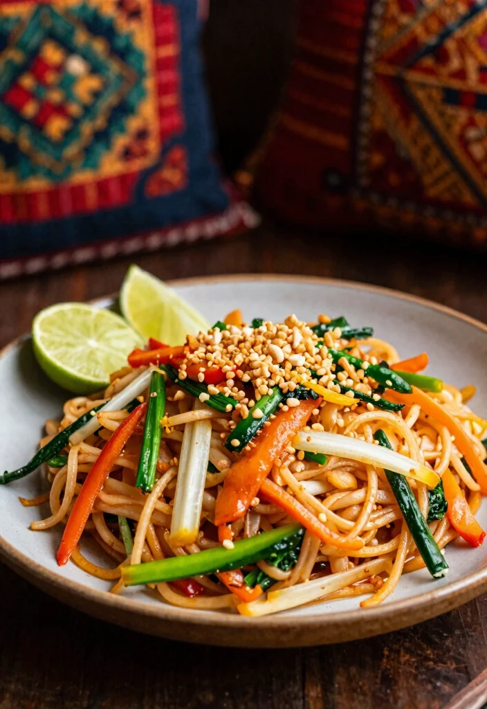 18 One-Pot Vegetarian Meals with Minimal Cleanup - 9. Vegetable Pad Thai 1