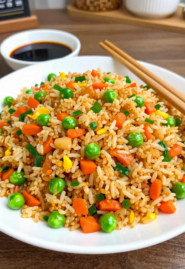 18 Quick & Easy Vegetarian Dinner Recipes Ready Tonight - 14. Veggie Fried Rice 1