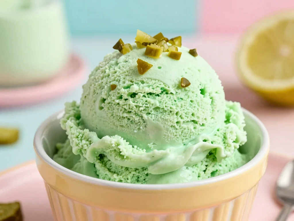 18 Recipes with Pickle Juice (Surprisingly Delicious) - 15. Pickle Juice Ice Cream 1