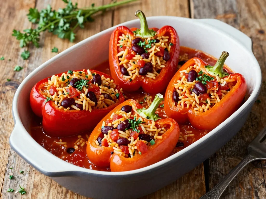 18 Savory Recipes with Tomato Juice: Easy & Delicious Ideas - 14. Tomato Juice Stuffed Peppers 1