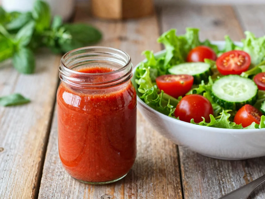 18 Savory Recipes with Tomato Juice: Easy & Delicious Ideas - 7. Tomato Juice Salad Dressing 1
