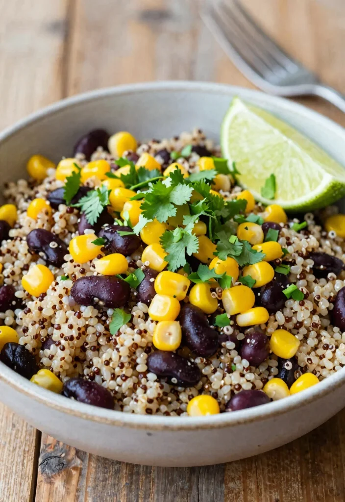 18 Vegetarian 5-Ingredient Recipes Anyone Can Cook - 1. Quinoa & Black Bean Salad 1