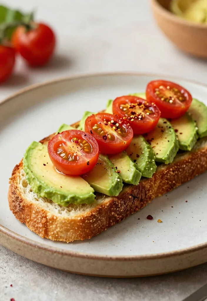 18 Vegetarian 5-Ingredient Recipes Anyone Can Cook - 13. Avocado Toast with Cherry Tomatoes 1