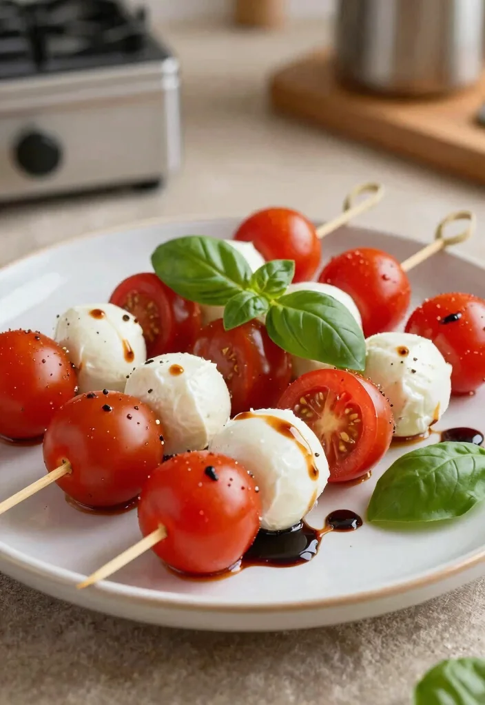 18 Vegetarian 5-Ingredient Recipes Anyone Can Cook - 9. Caprese Skewers 1