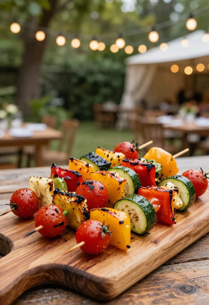 18 Vegetarian Finger Foods for a Crowd-Pleasing Party - 11. Grilled Vegetable Skewers 1