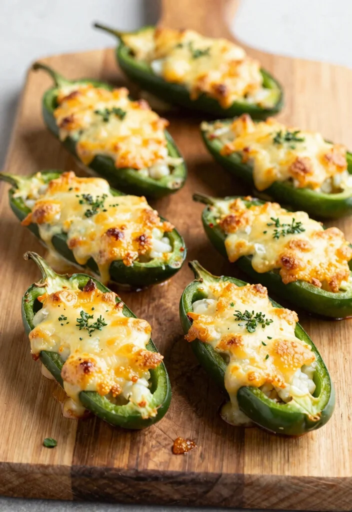 18 Vegetarian Finger Foods for a Crowd-Pleasing Party - 12. Baked Jalapeño Poppers 1