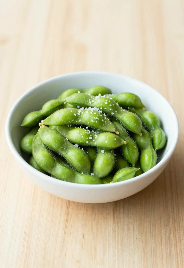 18 Vegetarian Finger Foods for a Crowd-Pleasing Party - 13. Edamame with Sea Salt 1
