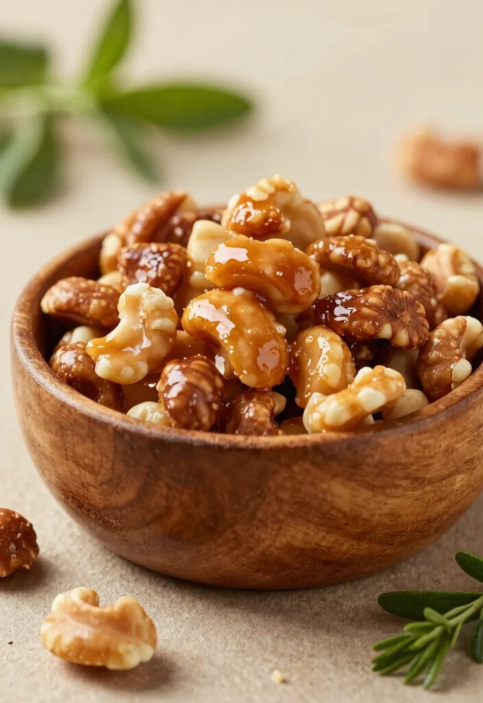 18 Vegetarian Finger Foods for a Crowd-Pleasing Party - 14. Sweet and Spicy Roasted Nuts 1