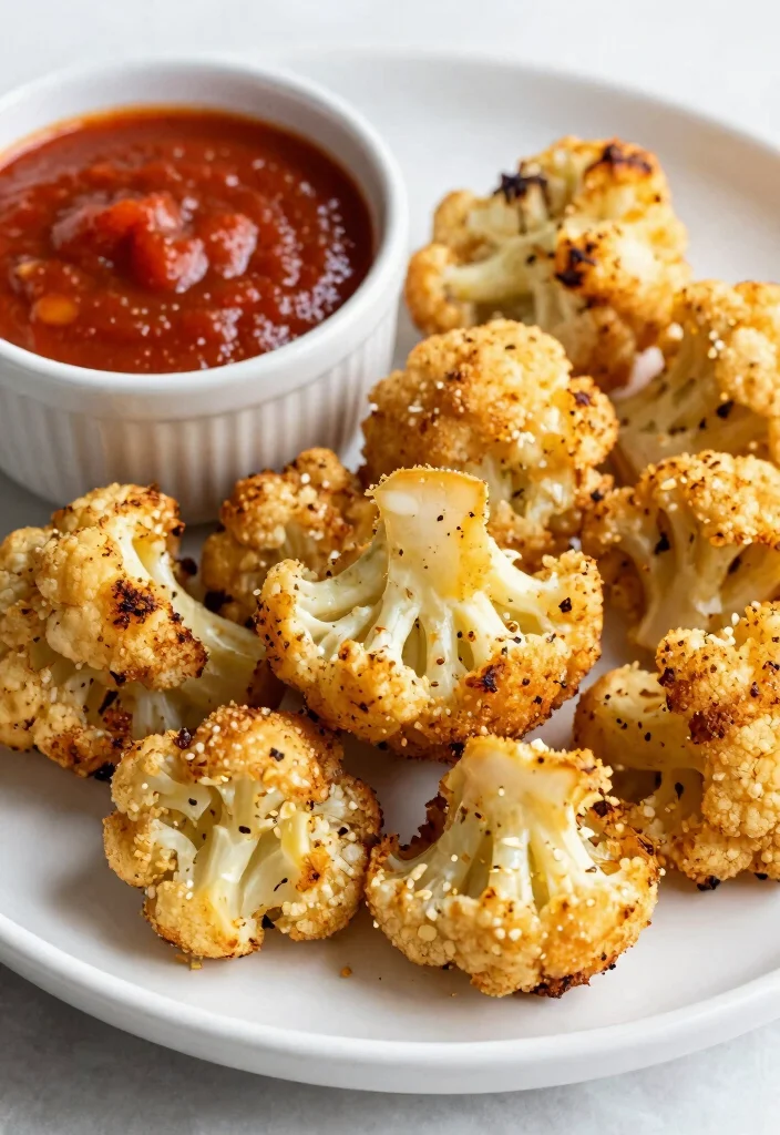 18 Vegetarian Finger Foods for a Crowd-Pleasing Party - 18. Garlic Parmesan Roasted Cauliflower 1