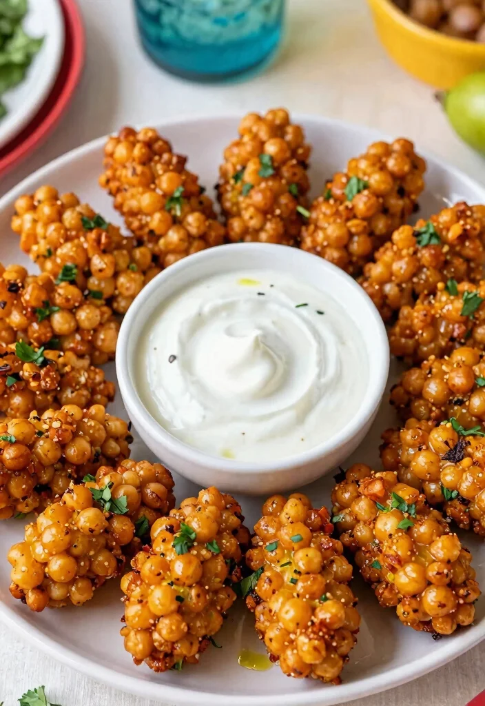 18 Vegetarian Finger Foods for a Crowd-Pleasing Party - 9. Spicy Chickpea Bites 1