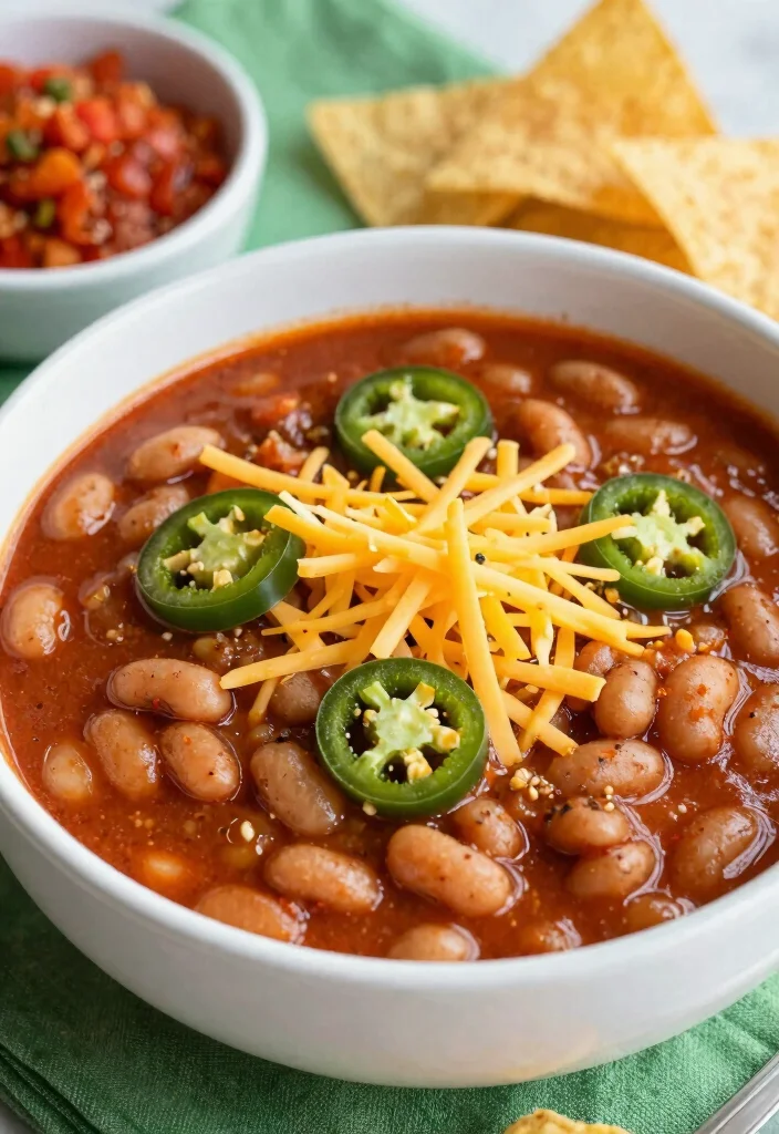 18 Vegetarian White Bean Chili Recipes Packed with Protein - 16. Loaded Vegetarian White Bean Chili 1