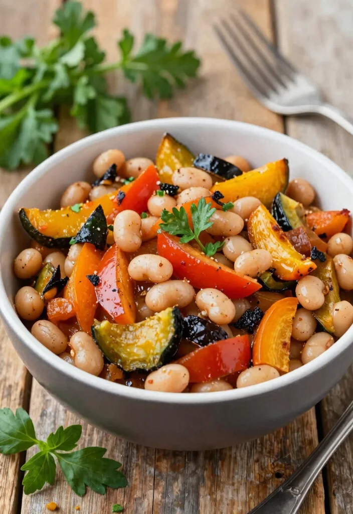 18 Vegetarian White Bean Chili Recipes Packed with Protein - 4. Roasted Vegetable White Bean Chili 1