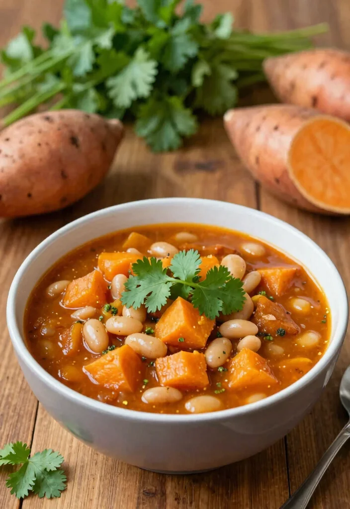 18 Vegetarian White Bean Chili Recipes Packed with Protein - 9. Sweet Potato and White Bean Chili 1