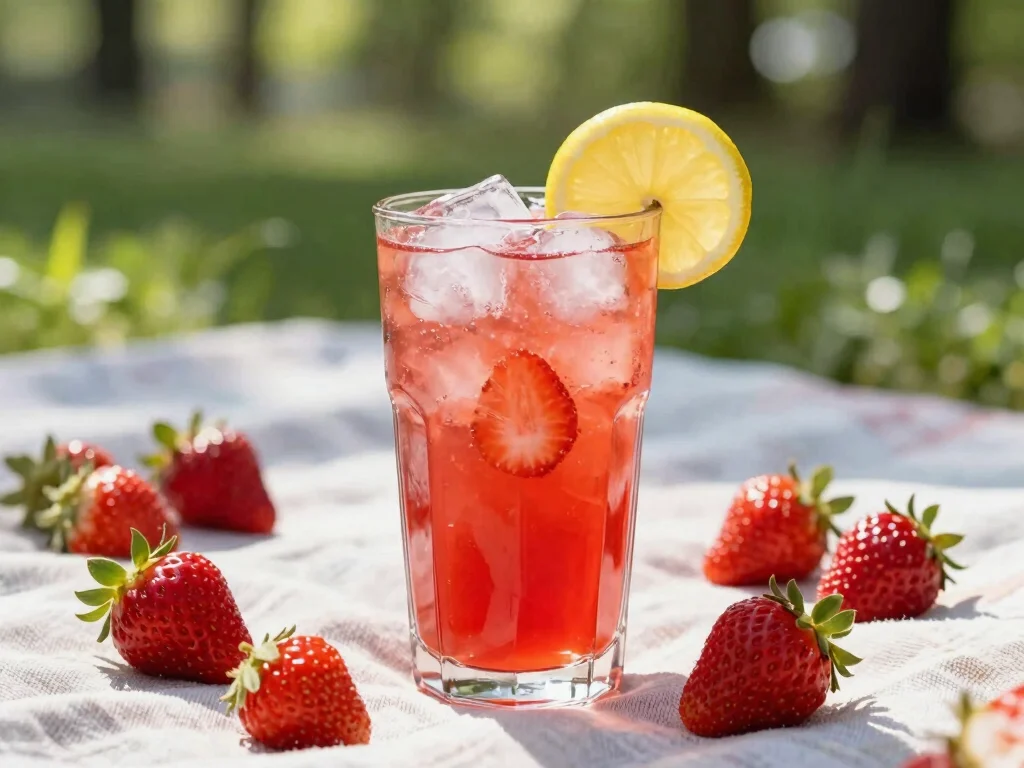 19 Easy Juice Recipes for Beginners (No Fail!) - 10. Strawberry Lemonade Juice 1