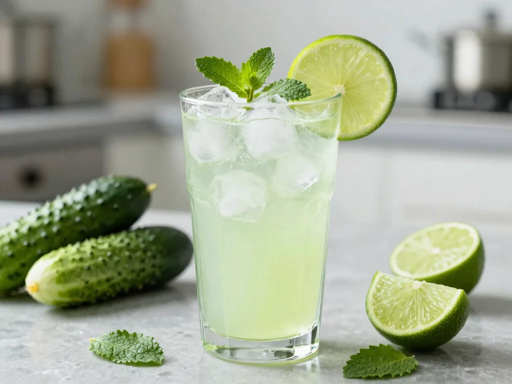 19 Easy Juice Recipes for Beginners (No Fail!) - 11. Cucumber and Lime Juice 1