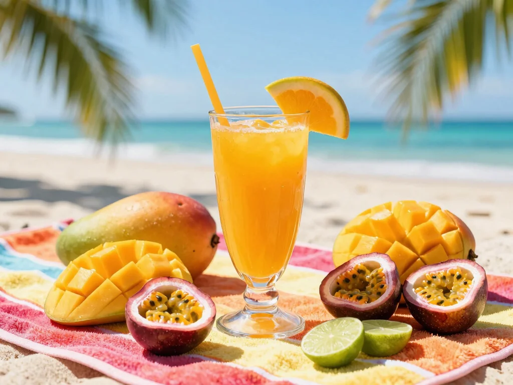19 Easy Juice Recipes for Beginners (No Fail!) - 12. Mango and Passion Fruit Juice 1
