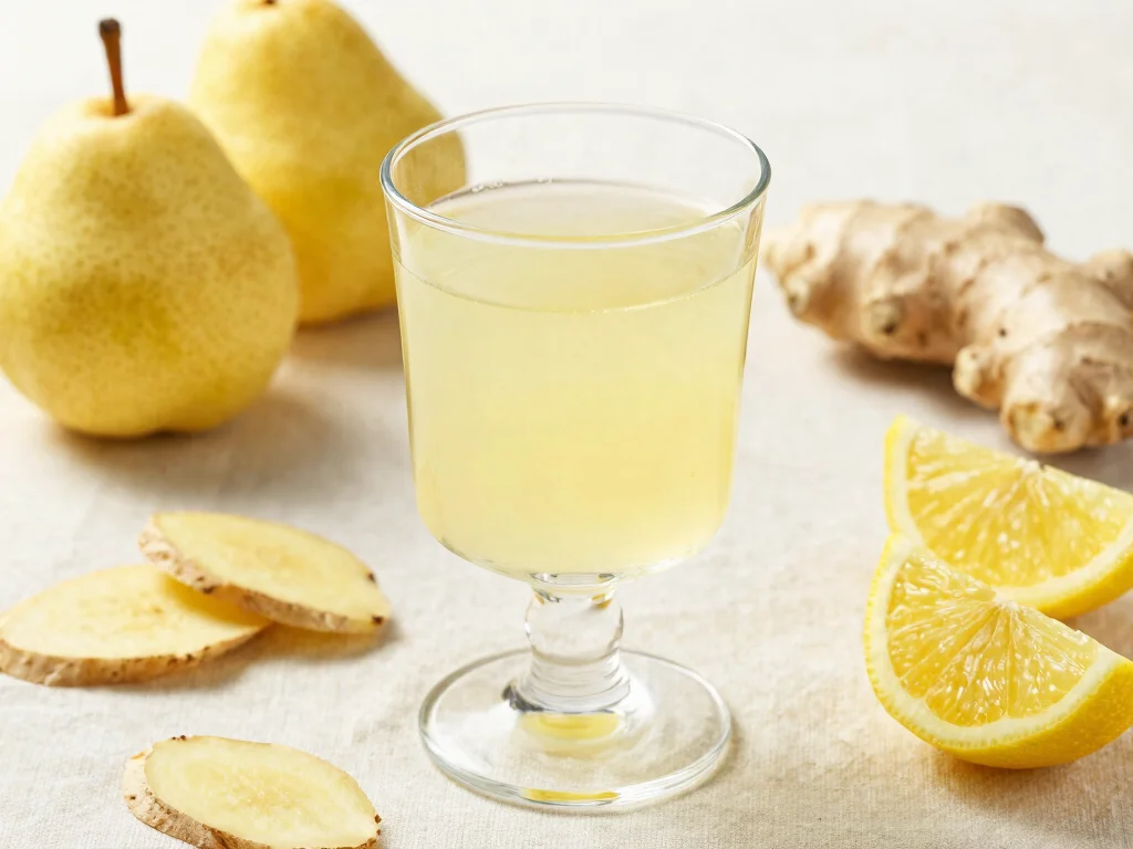 19 Easy Juice Recipes for Beginners (No Fail!) - 13. Pear and Ginger Juice 1