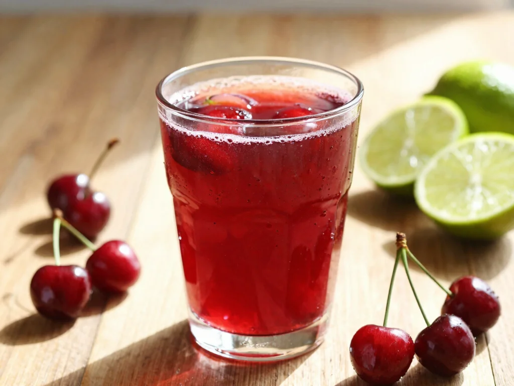 19 Easy Juice Recipes for Beginners (No Fail!) - 15. Cherry and Lime Juice 1