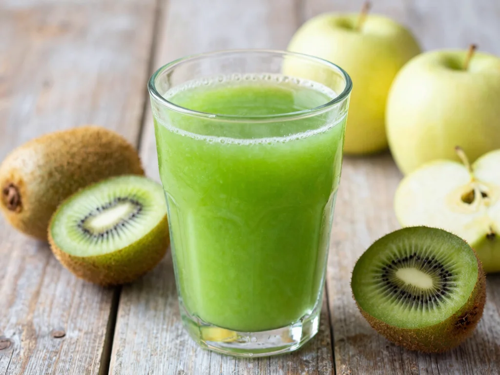 19 Easy Juice Recipes for Beginners (No Fail!) - 18. Kiwi and Apple Juice 1