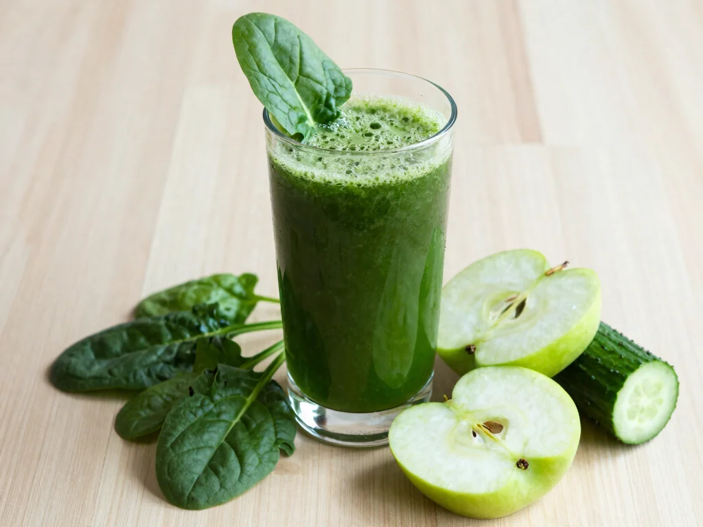 19 Easy Juice Recipes for Beginners (No Fail!) - 2. Green Spinach Juice 1