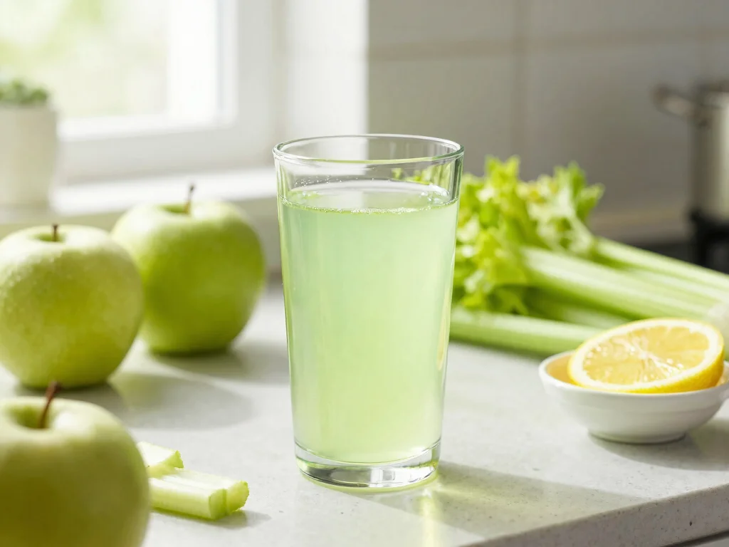 19 Easy Juice Recipes for Beginners (No Fail!) - 7. Apple and Celery Juice 1