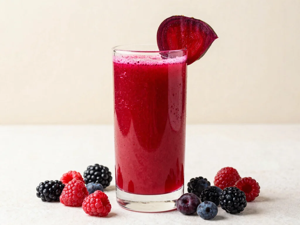 19 Fresh Fruit Juice Recipes (Sweet & Refreshing) - 15. Berry Beet Blast 1