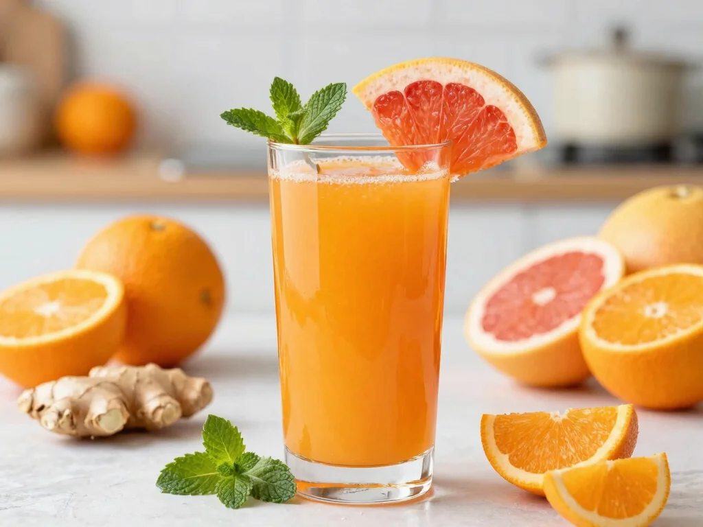 19 Heart Healthy Juice Recipes for Cardiovascular Health - 1. Zesty Citrus Burst Juice 1
