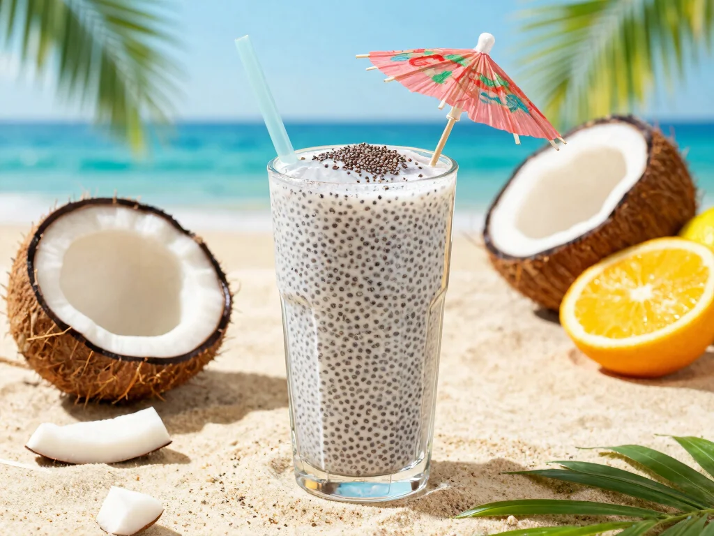19 Heart Healthy Juice Recipes for Cardiovascular Health - 10. Coconut Chia Energy Juice 1