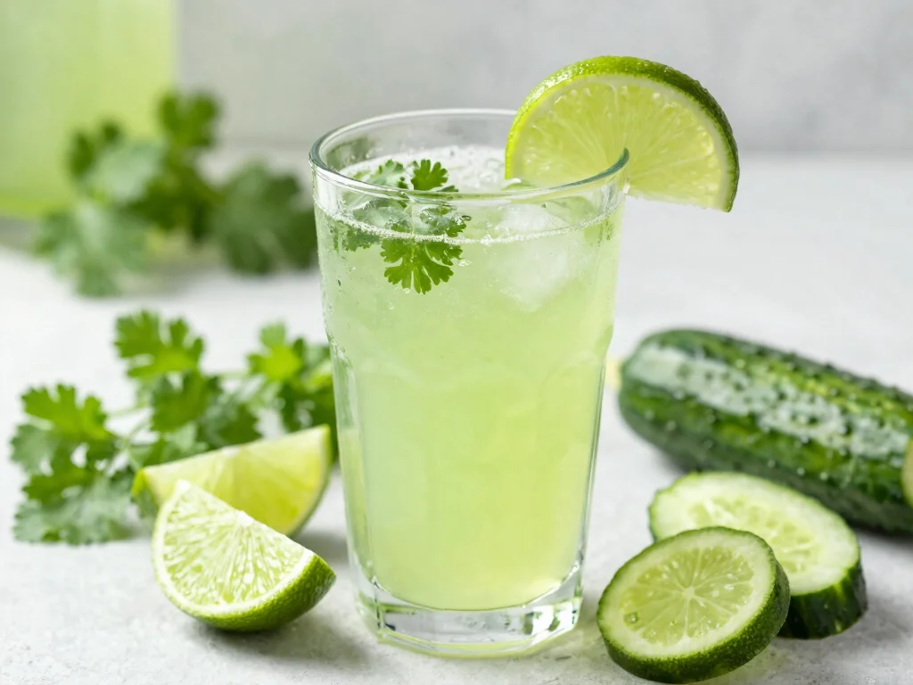 19 Heart Healthy Juice Recipes for Cardiovascular Health - 11. Cilantro Lime Refresher 1