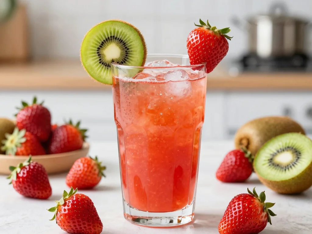 19 Heart Healthy Juice Recipes for Cardiovascular Health - 13. Strawberry Kiwi Splash 1