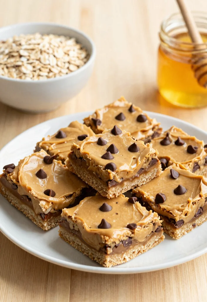 19 High-Protein Vegetarian Breakfast Recipes for More Energy - 10. Peanut Butter Energy Bars 1