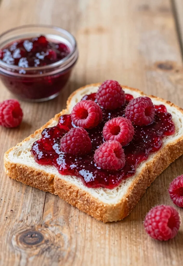 19 High-Protein Vegetarian Breakfast Recipes for More Energy - 18. Raspberry Chia Seed Jam on Toast 1