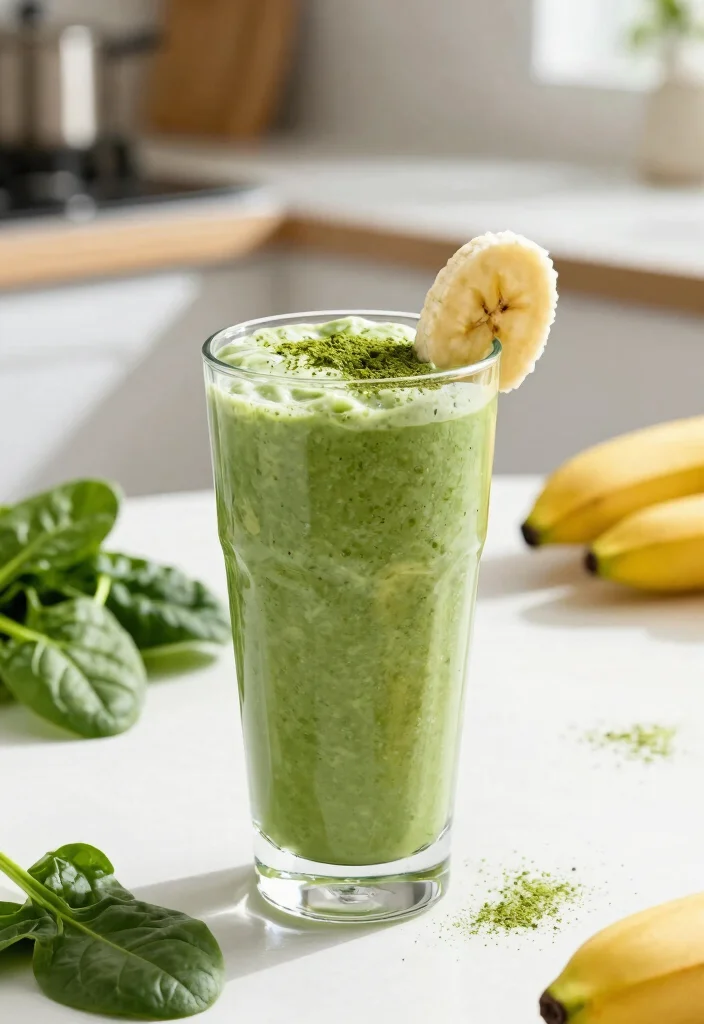 19 High-Protein Vegetarian Breakfast Recipes for More Energy - 19. Matcha Protein Smoothie 1