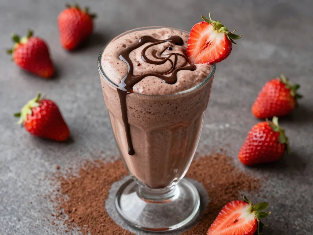 19 Juice It Up Smoothies You Can Make at Home - 16. Chocolate Strawberry Smoothie 1