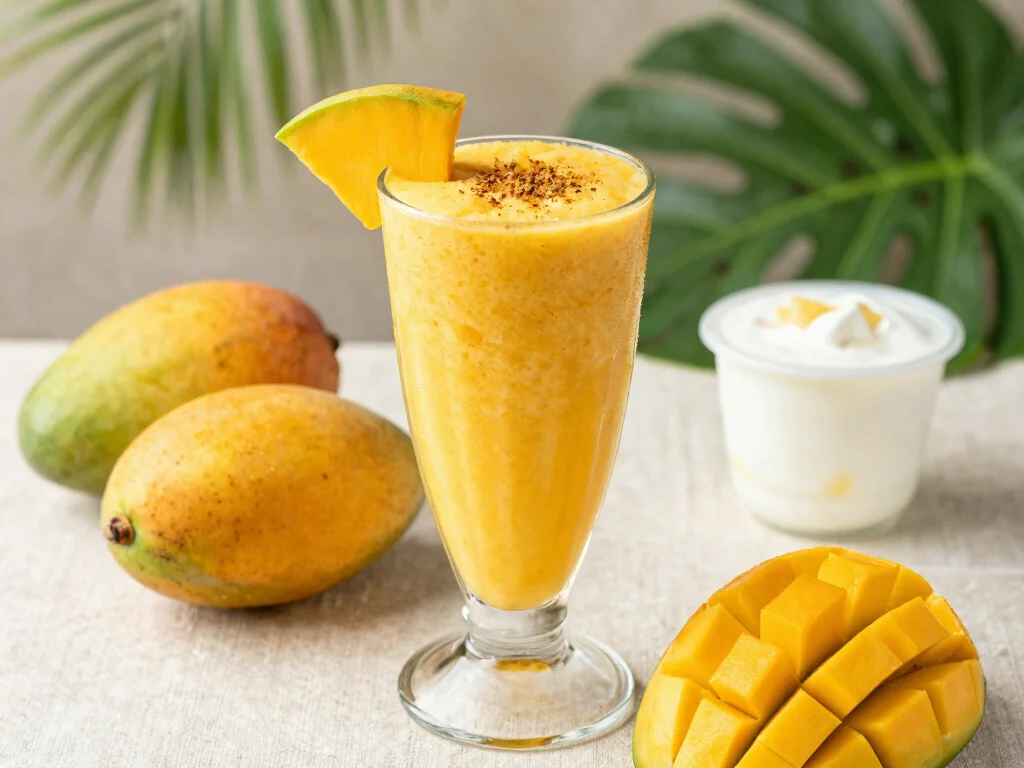 19 Juice It Up Smoothies You Can Make at Home - 7. Mango Lassi Smoothie 1