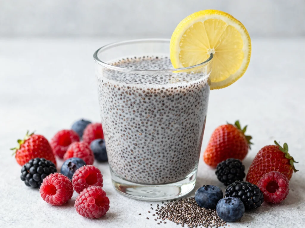 19 Juice Recipes for Energy Boosting - 13. Chia Berry Boost Juice 1