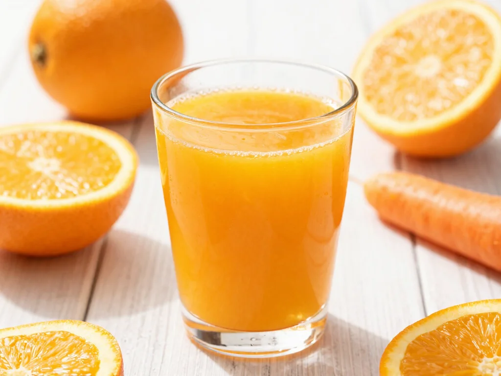19 Juice Recipes for Energy Boosting - 15. Orange Carrot Immunity Juice 1